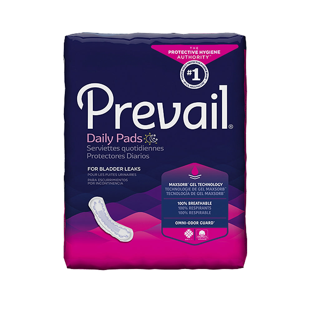 Prevail® Overnight Bladder Control Pads – Maximum Absorbency (Case of 120)