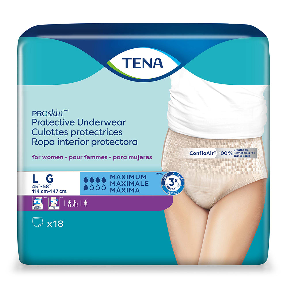 TENA ProSkinª Protective Underwear for Women- Multiple Sizes (Case)