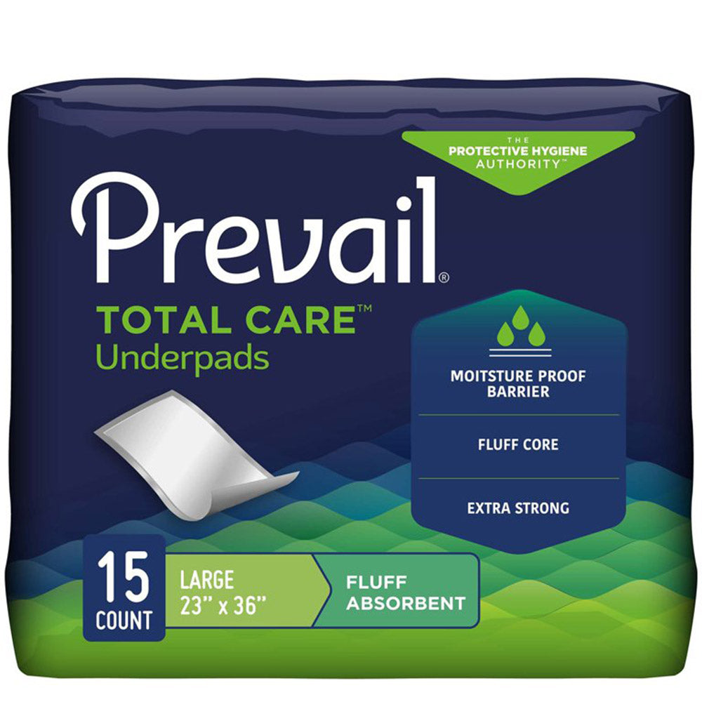 Prevail Fluff Underpad- Multiple Sizes (Case)